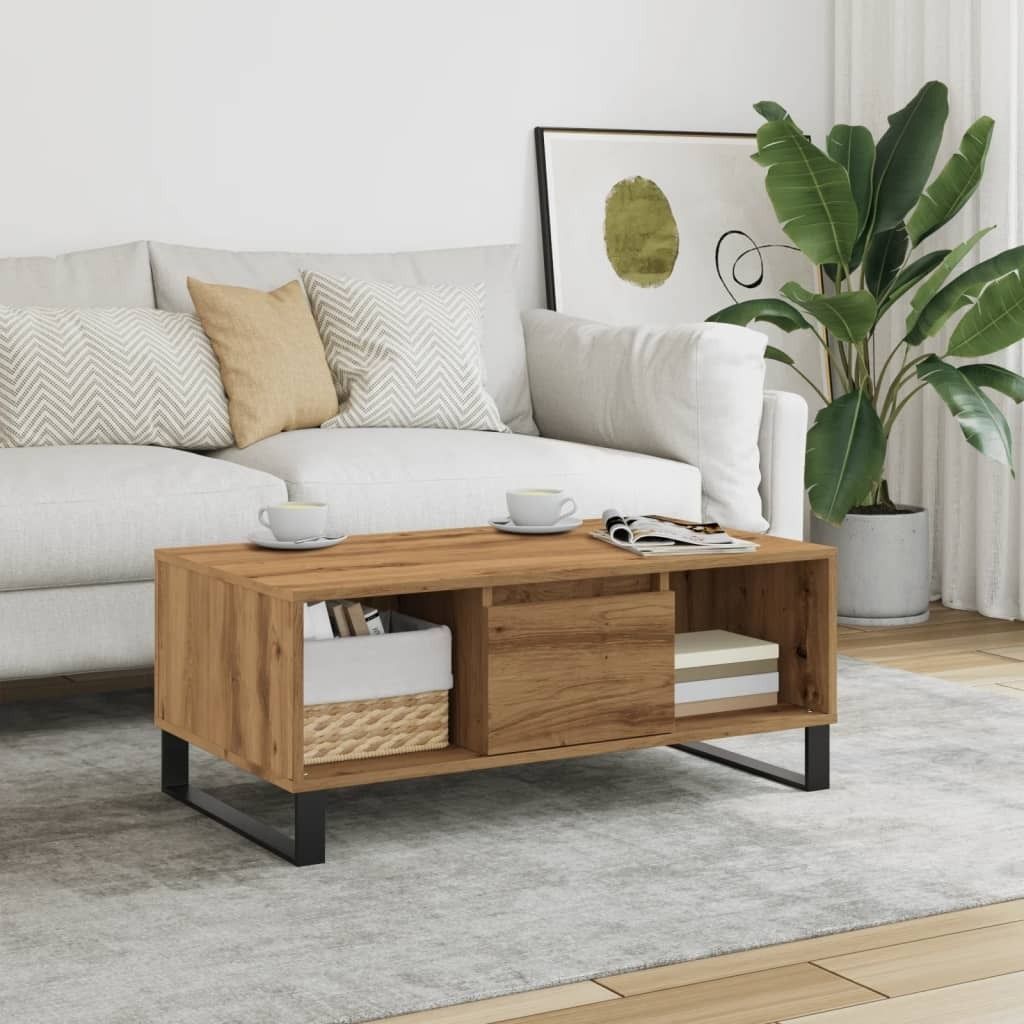 Maison Exclusive - Couchtisch Artisan-Eiche 90x50x36,5 cm Holzwerkstoff