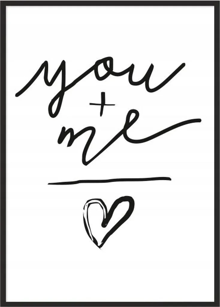 Tableau Amour Saint-Valentin P989 53x73cm : Déco prête à installer