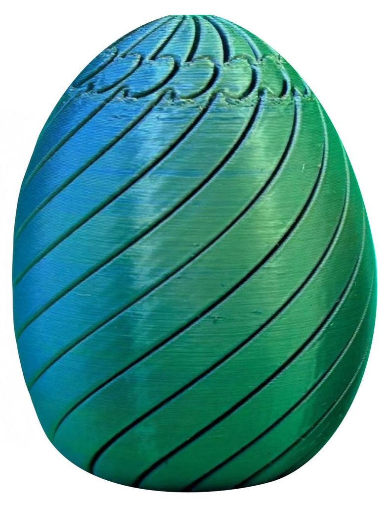 Stressabbauendes Osterei-Spielzeug, 3D-gedrucktes Spiral-Ei, Fidget-Spielzeug, Dreh-Ei-Puzzle, Schreibtischspielzeug, Osterkorbfüller, Gastgeschenke