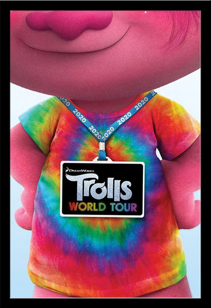 Trolls World Tour Poster Backstage Pass + Cornice Shinsuke MDF 61x91.5