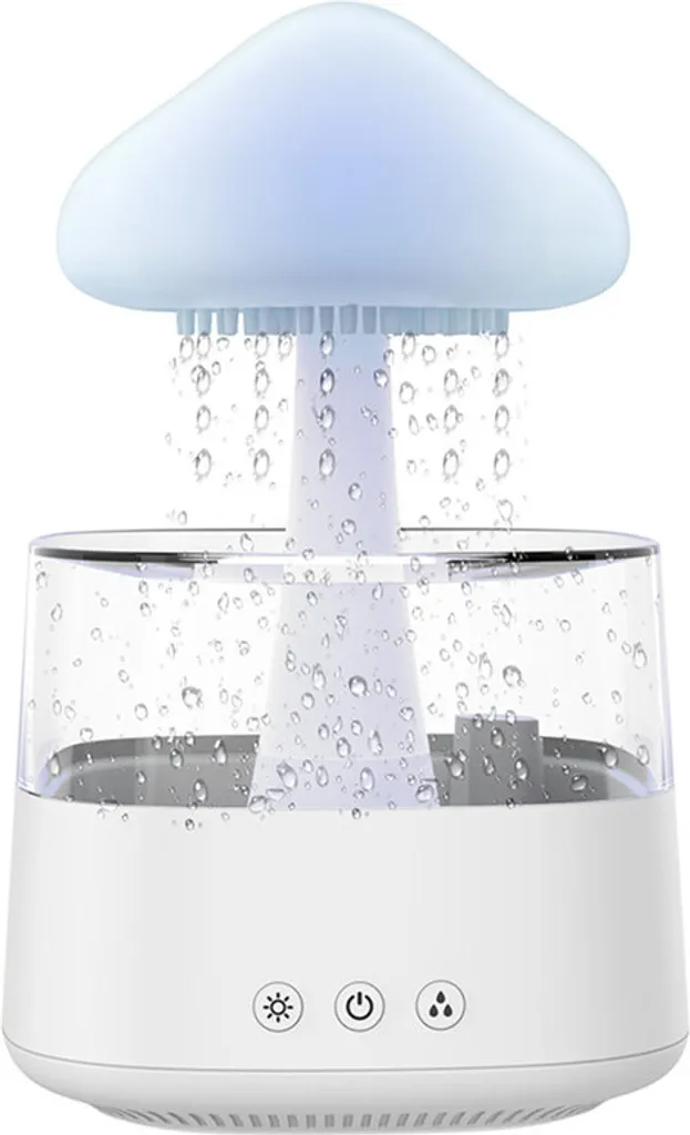 Diffuseur d'Arôme et Humidificateur d'Air Effet Goutte de Pluie Relaxant