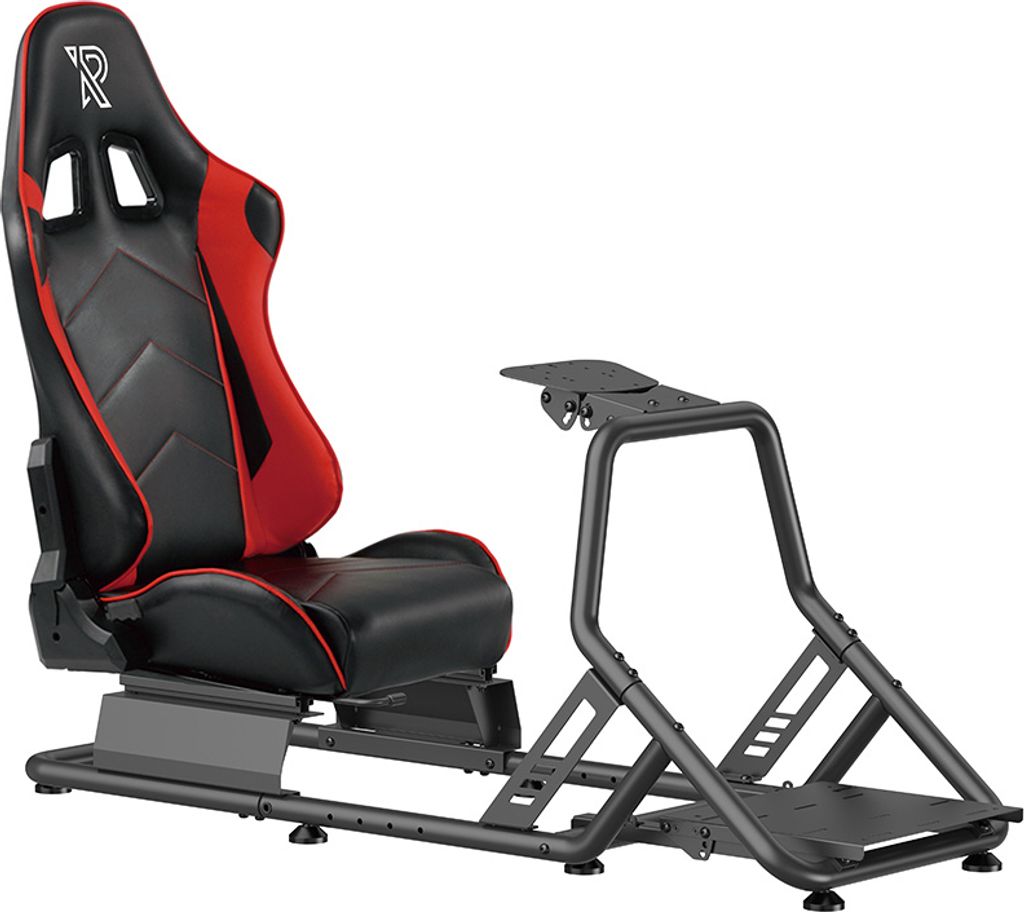 Ranqer Racing Simulator Stuhl Rennstuhl mit Stahlrahmen Racing Cockpit / Rennsimulations-Stühle Rückenlehne / Rennsimulator - verstellbar für An...