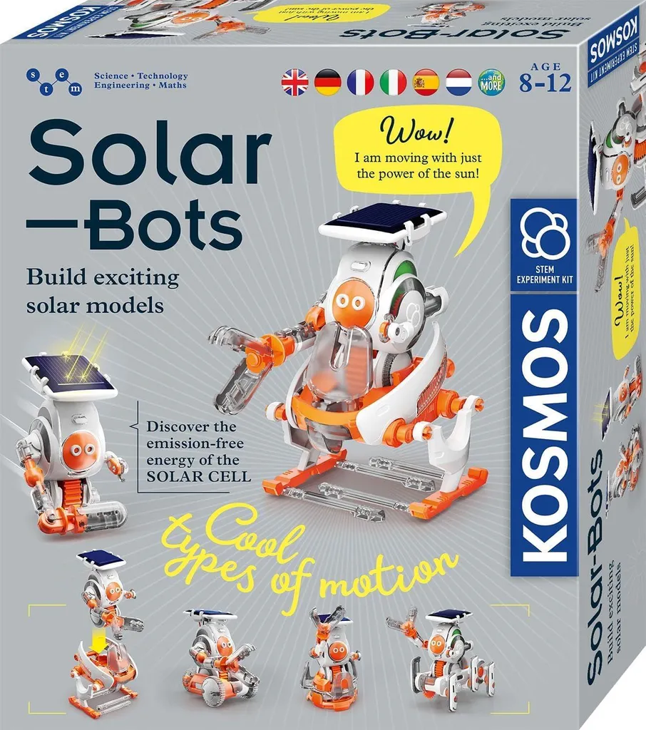 Kosmos Solar Bots : Kit Robotique Solaire Sans Piles pour Enfant Curieux