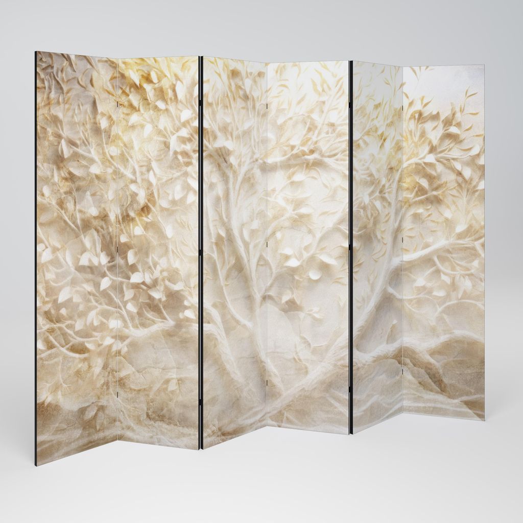 SpaceRebels Paravent Raumteiler - 6-teilig Raumtrenner, Druck 2-Seite - Raumtrenner - Trennwand Wohnung - Room Divider - Spanische Wand Deko Modern...