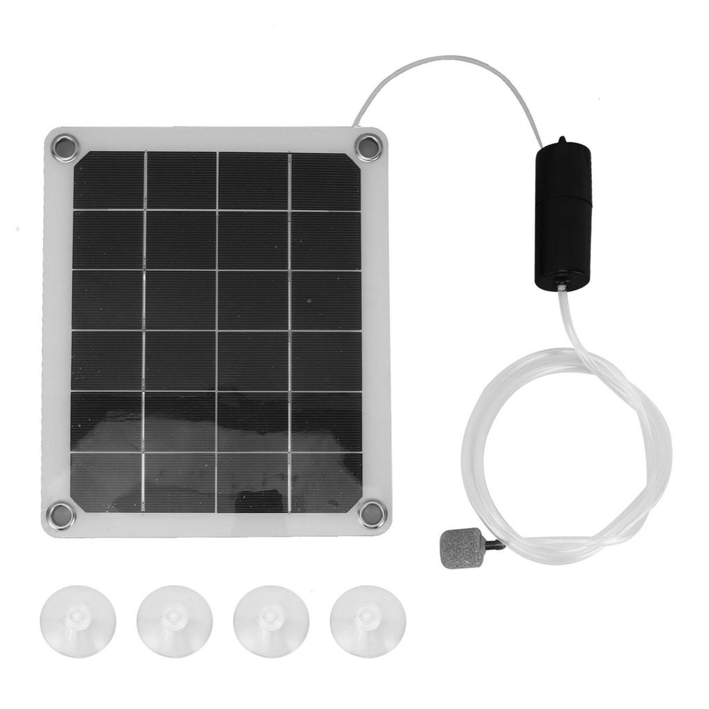 Solar-Teichbelüfter, wasserdicht, 20 W, geräuschlos, Solar-Aquarium-Luftpumpe mit Luftblasensteinen für Fischteich