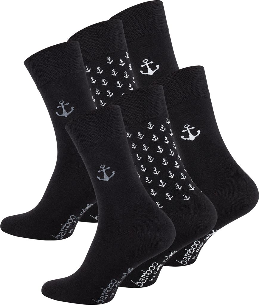 Clark Crown® "BAMBUS" Socken 6 Paar, Edel & Modern Produktbild 