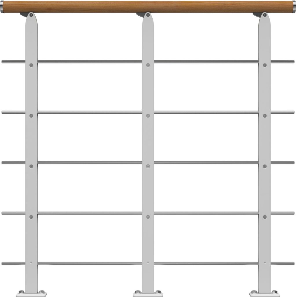 Dolle Brüstungsgeländer Starter-Set - Eiche Produktbild 
