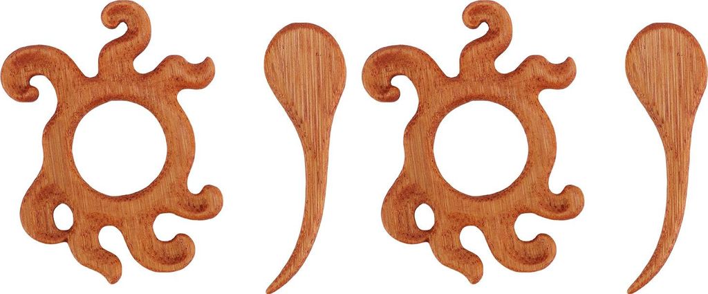 Oktopus Broschen Stift Multifunktionales Holzmuster für Pulloverschals Schals
