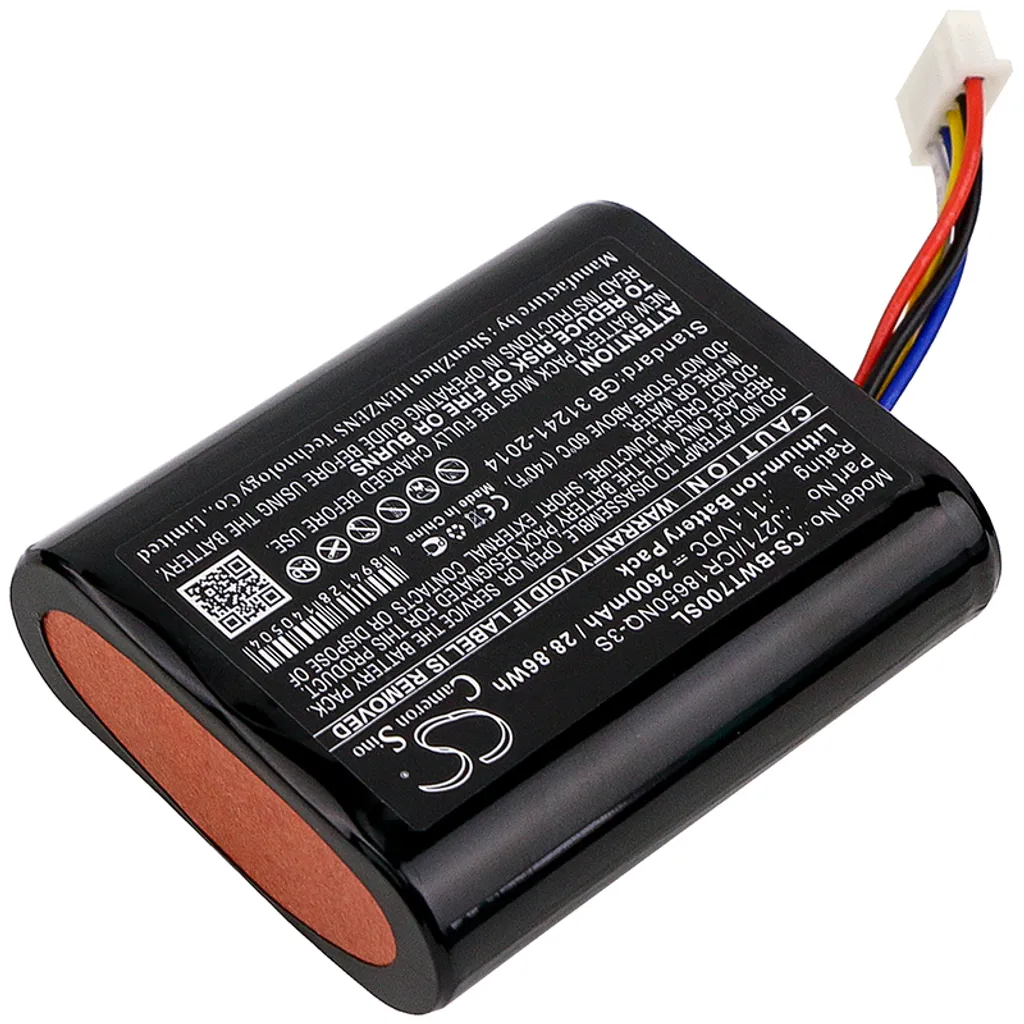 Batterie Techtek 11.1V pour B&W T7 remplace J271 et ICR18650NQ-3S 3S