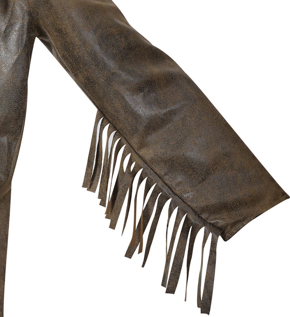 Cowboy Mantel lang braun L