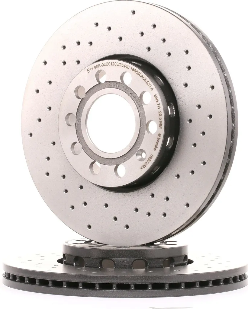 Disque de Frein BREMBO 09.5745.2X pour Audi A4 A6 et VW Passat 3B