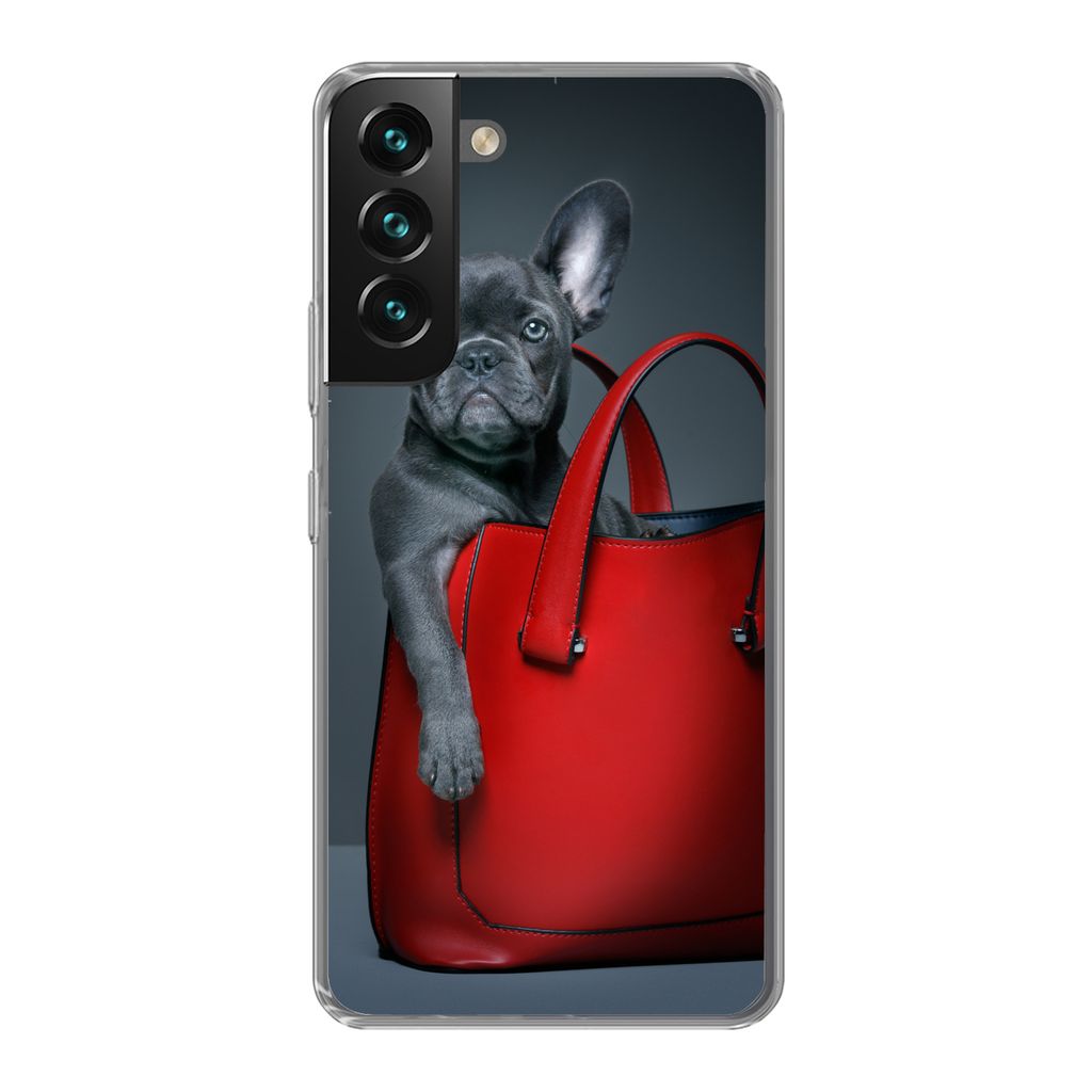 MuchoWow Handyhülle Schutzhülle Hülle für Samsung Galaxy S22 Plus Hund - Lustig - Tasche - Kinder - Jungen - Mädchen - Kinder Silikon Softca...