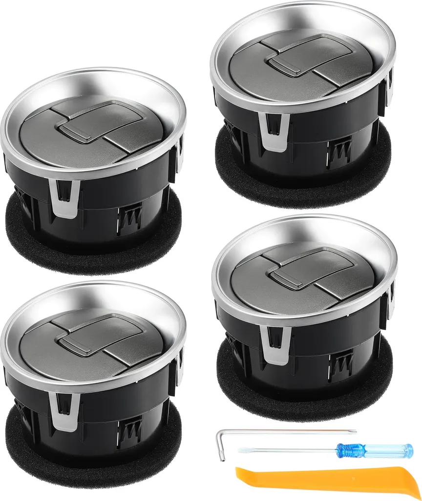Aérateurs de Chauffage CL3Z19893EA en ABS Renforcé Titane Pack de 4 Pcs - 2