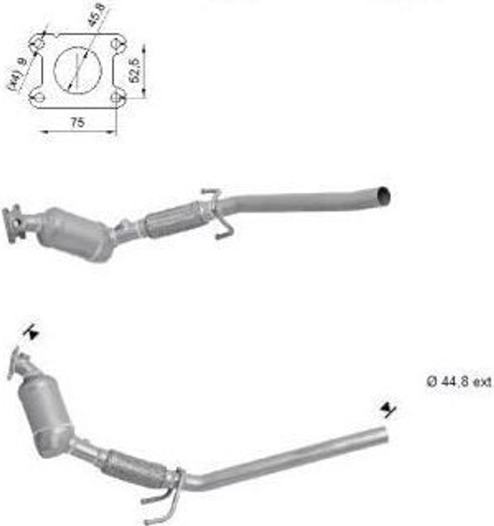 VEGAZ Katalysator Kat für VW Polo Schrägheck (6R1, 6C1) Euro 6 VK-439