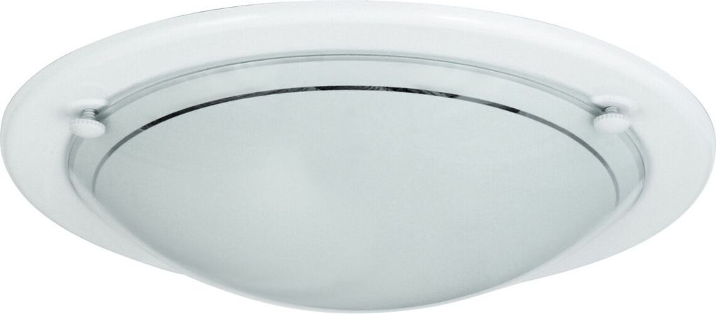 Plafond verre 38 cm E27 2x60W blanc rond Ufo 5131 Rabalux Image du produit 