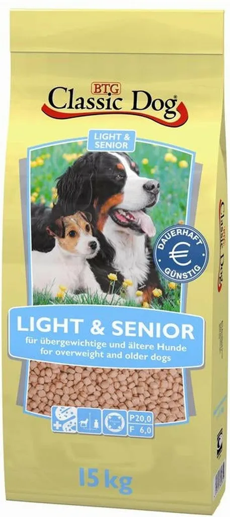 Classic Dog Light & Senior 15 kg: La Pappa Dolce per Cani Anziani