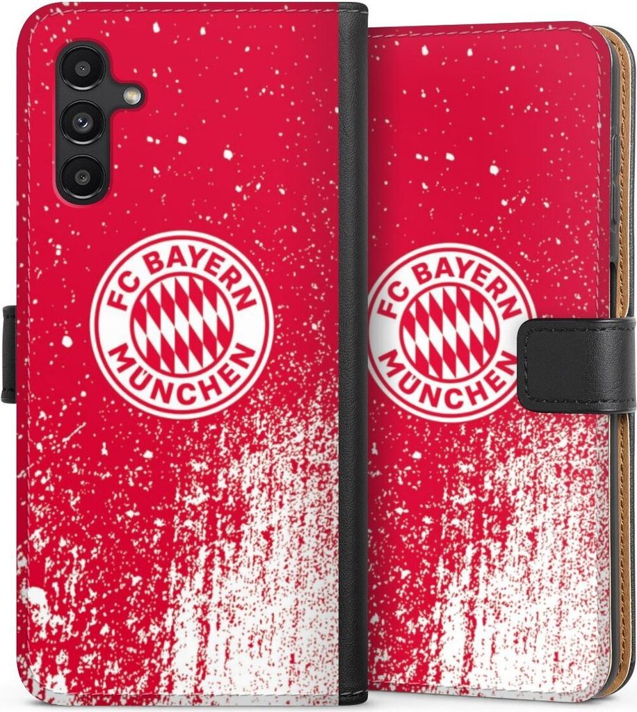 DeinDesign Klapphülle für Samsung Galaxy A04s Handytasche Lederhülle Tasche FC Bayern München FCB Offizielles Lizenzprodukt