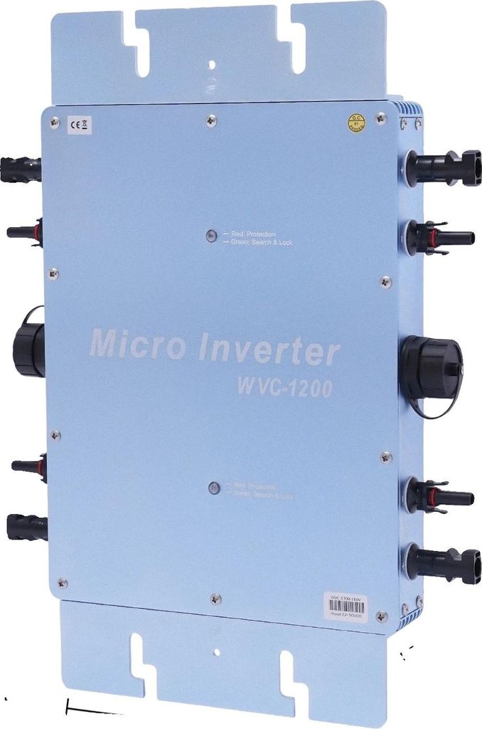 Solar-Mikro-Wechselrichter, hohe Effizienz, LCD-Display, Blau