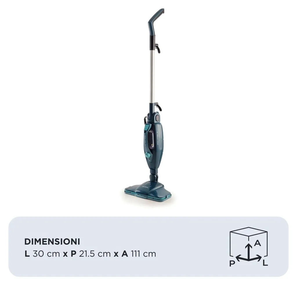 Balai Vapeur pour Sols et Tapis Ariete 4175/01 Réservoir 0,35 Litre - 2