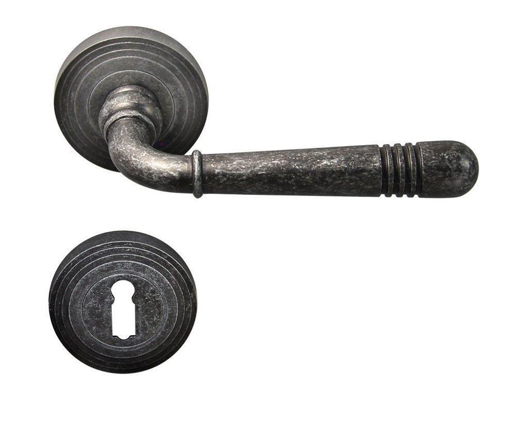 Türbeschlag 1663 Helena R BB Antik Grau Türklinke