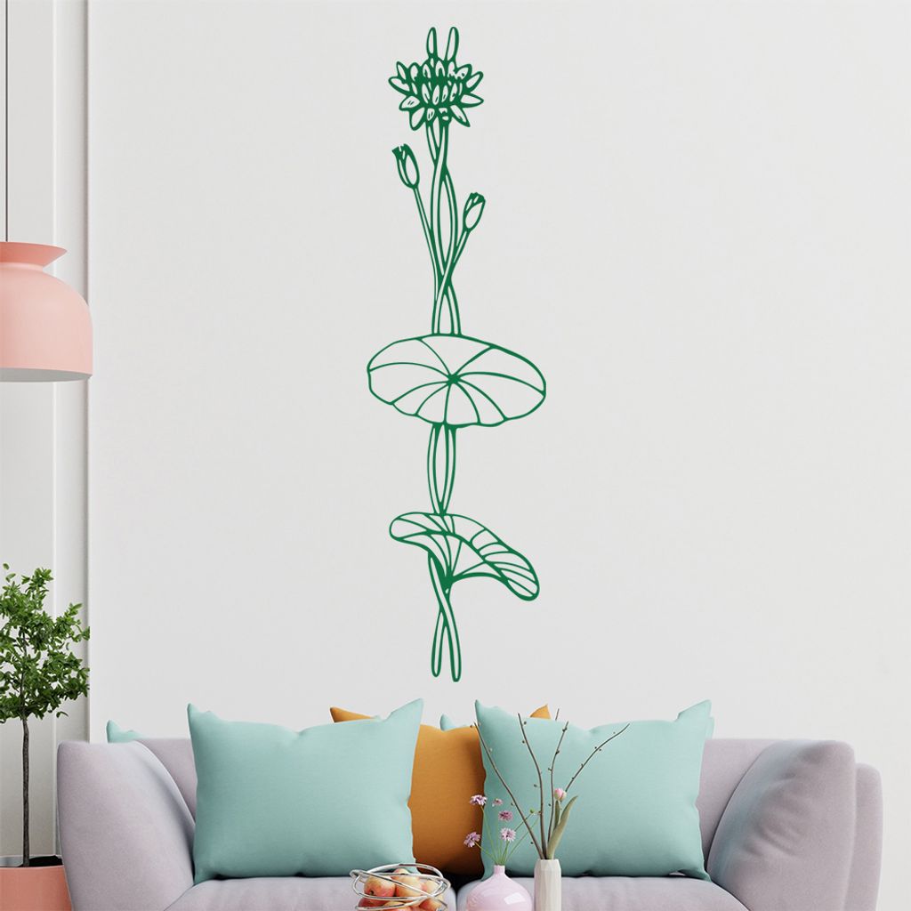 Blumen - Ranken Wandtattoo in 6 Größen - Wandaufkleber Wall Sticker - Dekoration, Küche, Wohnzimmer, Schlafzimmer, Badezimmer