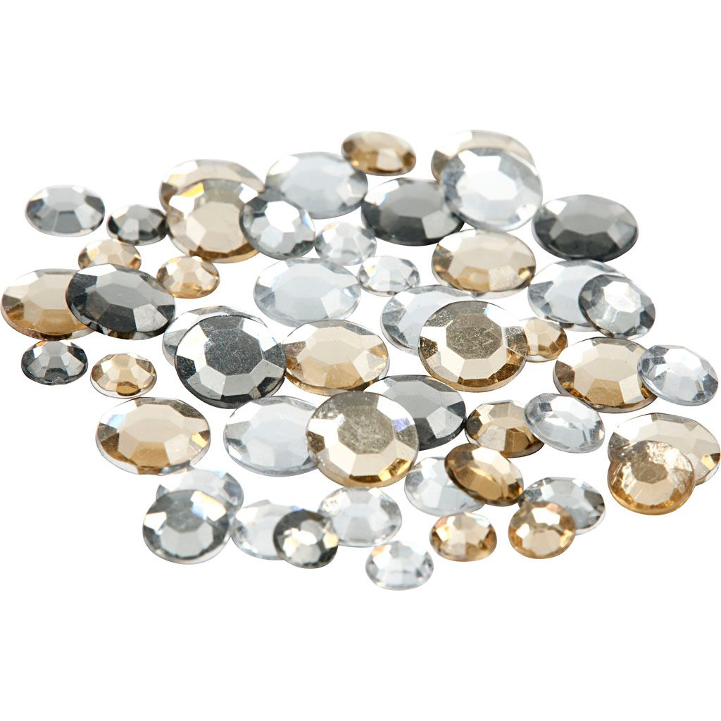 Creativ Company Strassstenen Golden Flans um Taucher, 360st.