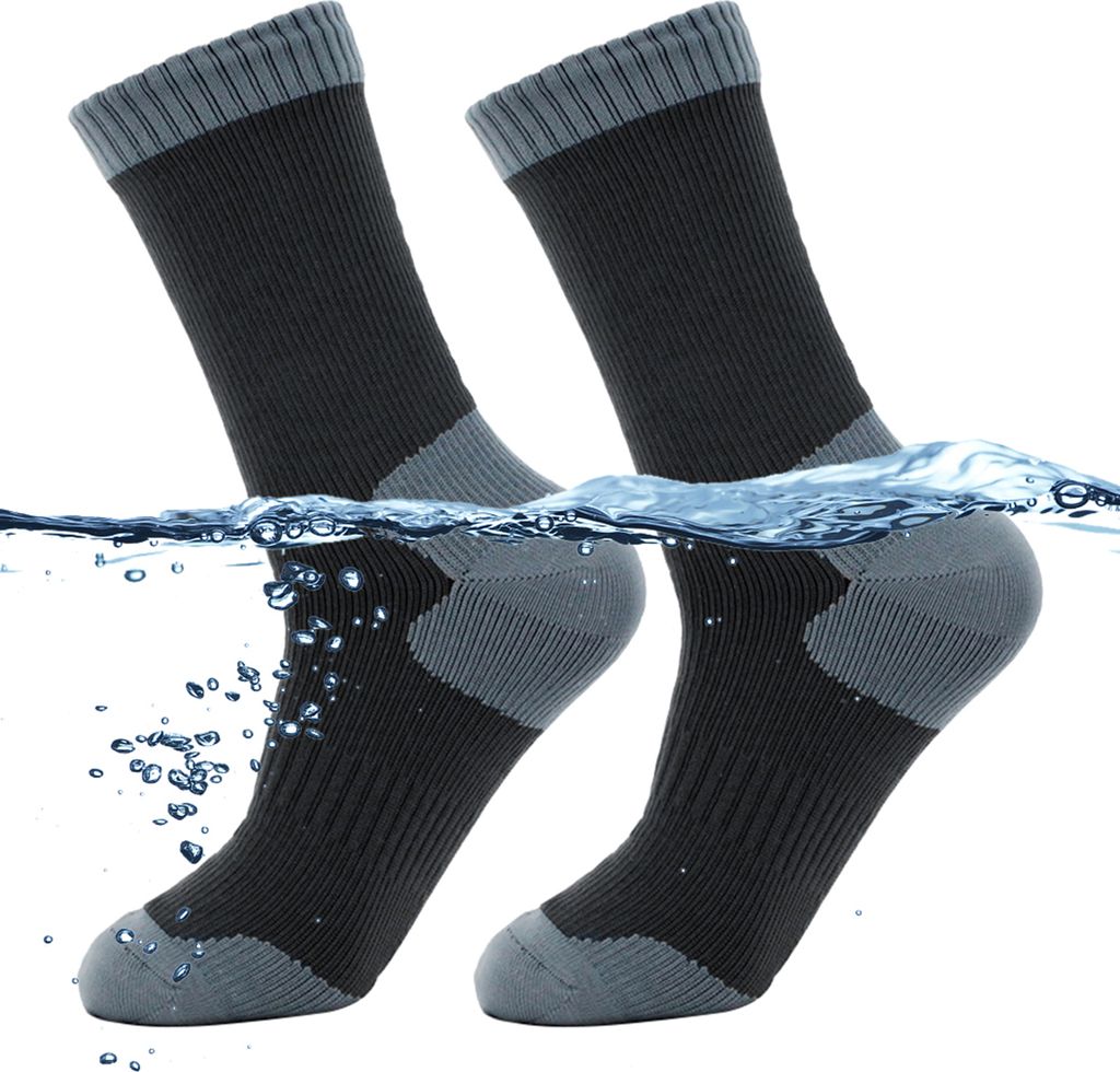 Sportsocken Wasserdichte Outdoor-Socken Thermosocken Skisocken Atmungsaktiv Drei Schichten Verdickung zum Skifahren Radfahren Bergsteigen Größe 4...
