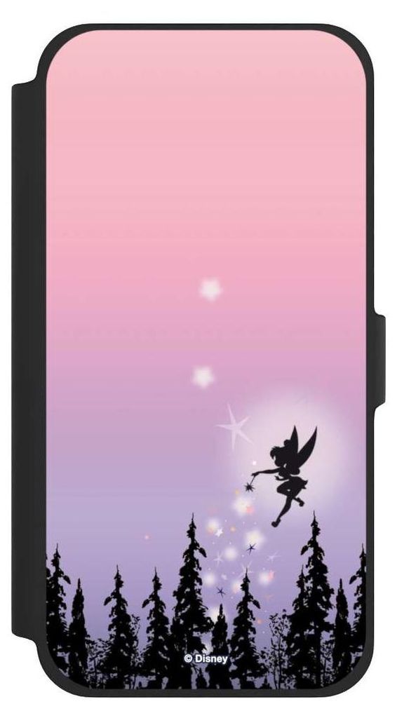 NIVOCASE Klapphülle für Apple iPhone 13 Pro Max Handyhülle aus Kunst Leder NIVOflip schwarz Disney Offizielles Lizenzprodukt Tinkerbell