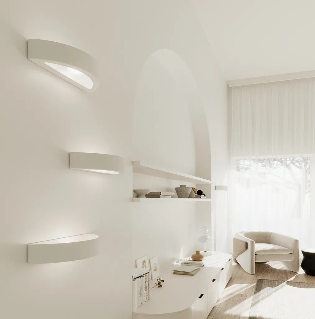 Lampada Parete Lumilo PRIMO Bianca E27 | Vetroceramica Resistente - 8