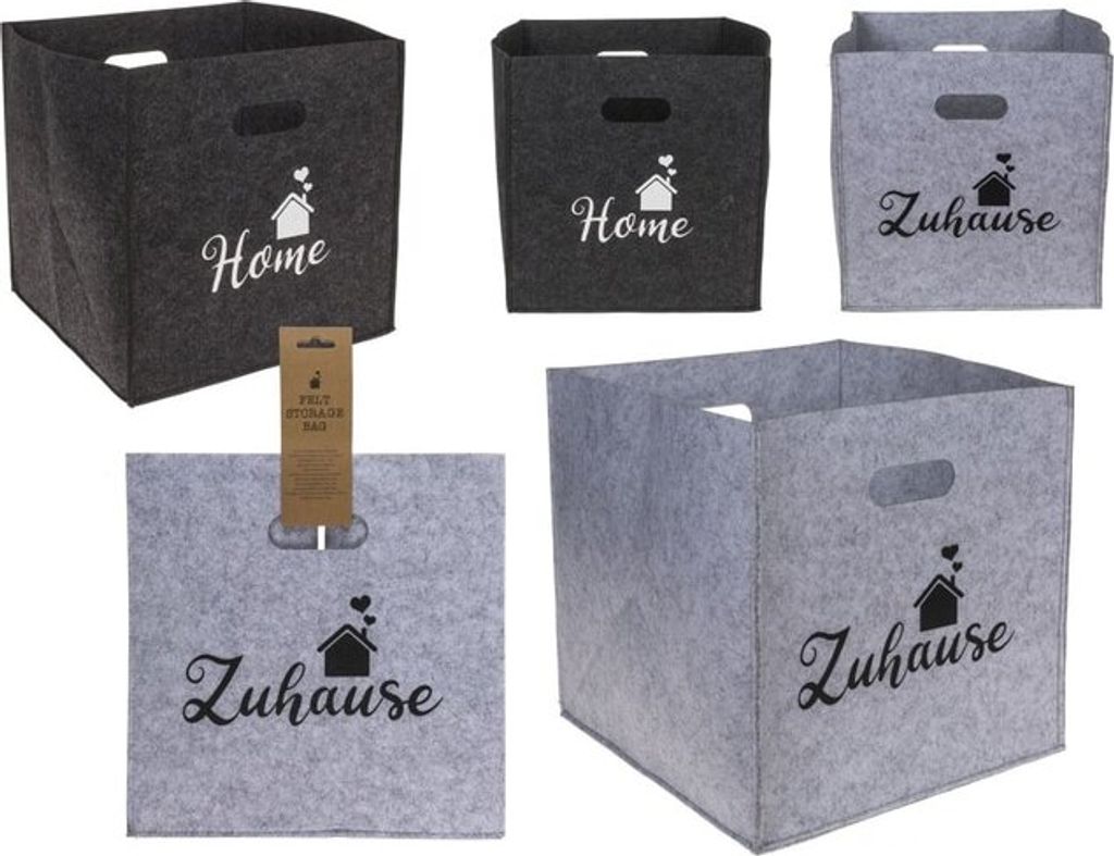 OOTB Filz-Aufbewahrungsbox Home/Zuhause
