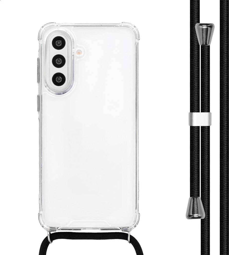 imoshion Backcover mit Band Samsung Galaxy A57 (5G) - Transparant & Zwart / Transparent & Black