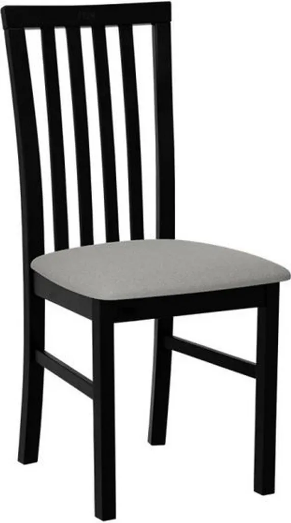 Sedie da pranzo FRATONIA 1 Nero Grigio | Design Moderno Imbottito
