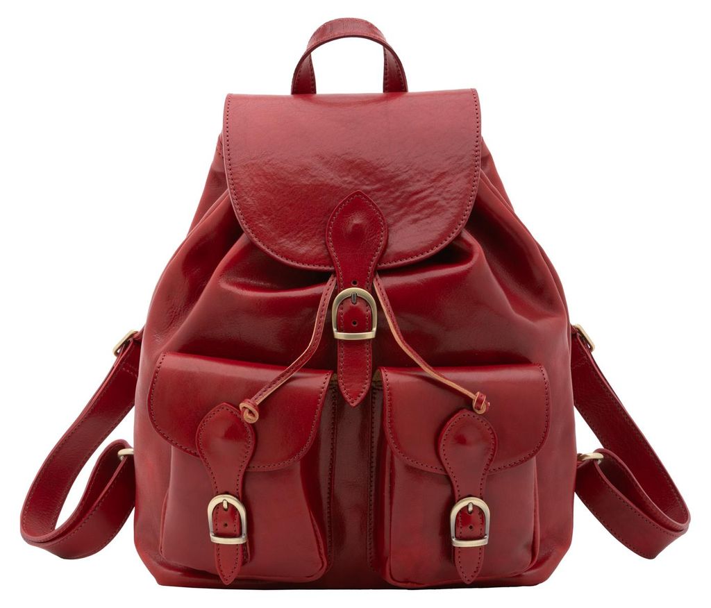 Borsa a tracolla da donna, zainetto, in vera pelle, pelle Immagine del prodotto 
