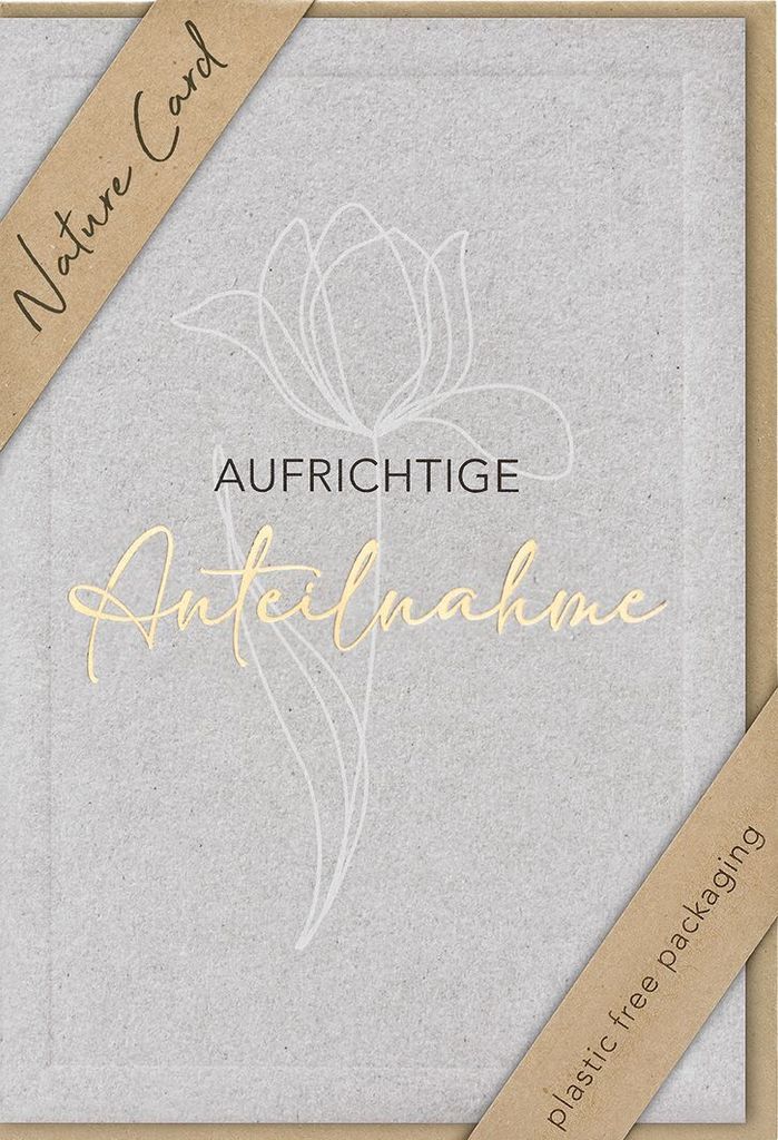 bsb 693020-2 Trauerkarte - Natur Card, inkl. Umschlag