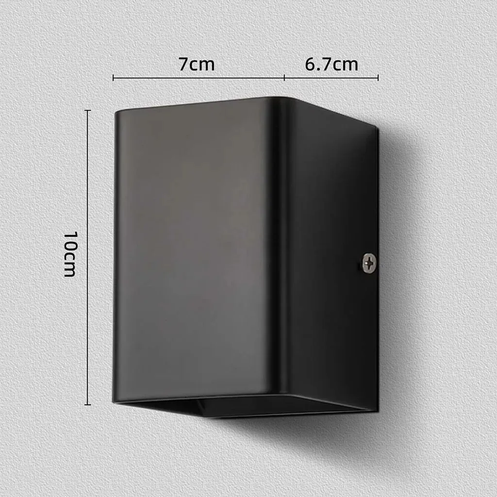 Applique Murale LED Intérieur RGB Noire avec Télécommande - Pack de 4 - 9