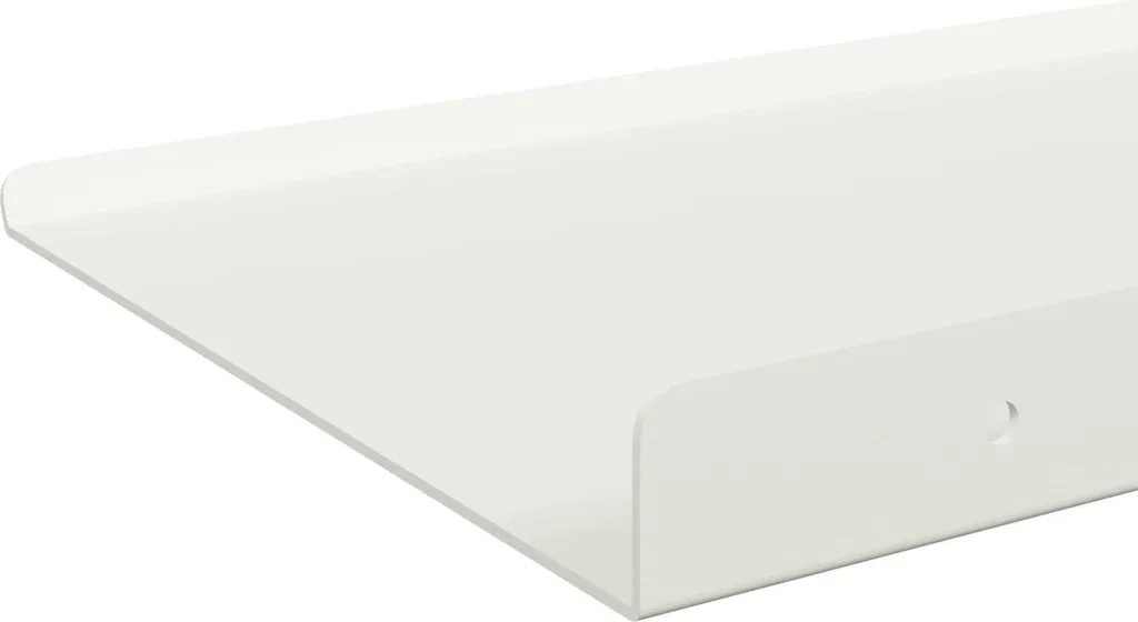 Étagère Murale en Acier Blanc 40 cm - Set de 4 Tablettes de Rangement Chic - 7