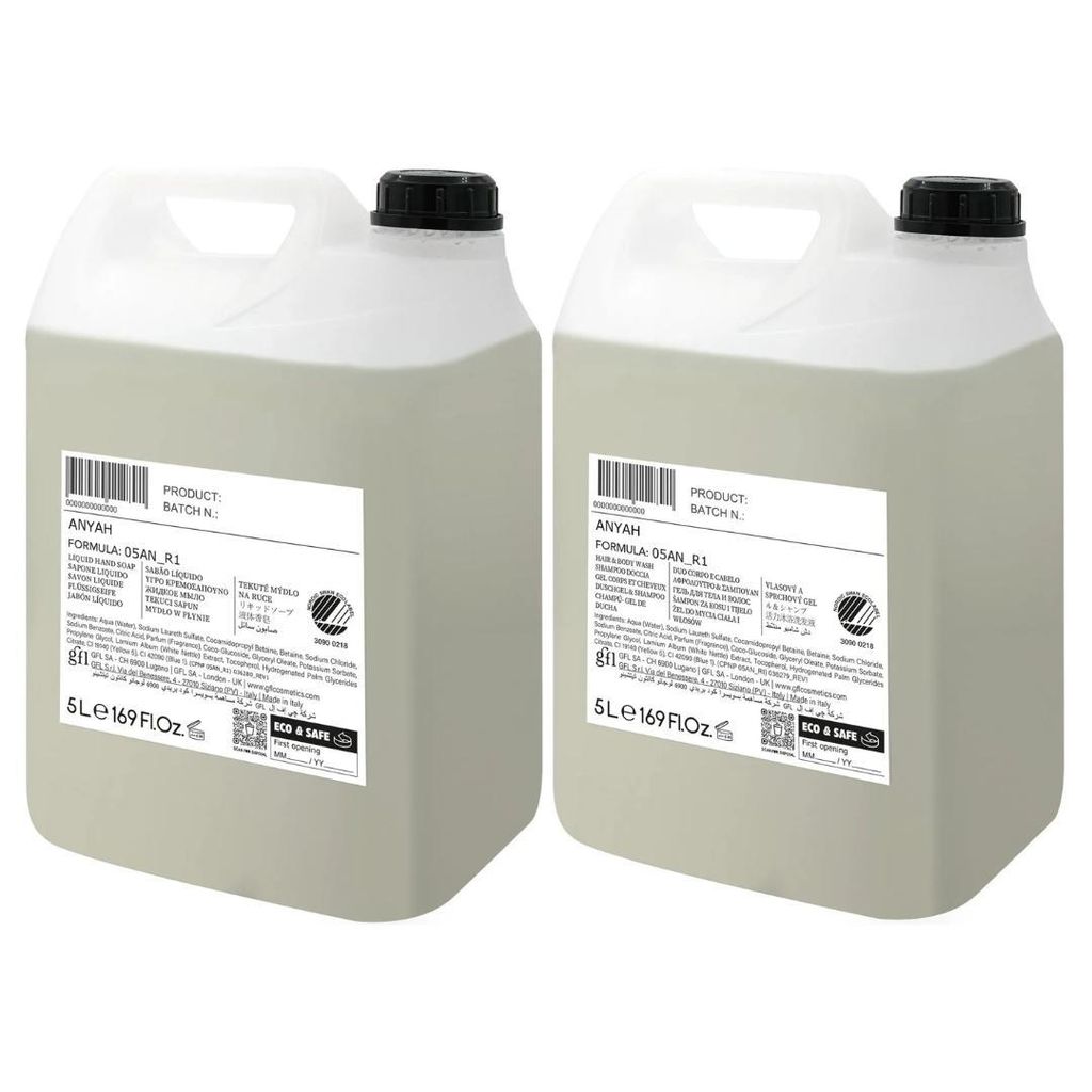 ANYAH Vloeibare zeep 5 liter + 2-in-1 shampoo & douchegel 5 Productafbeelding 