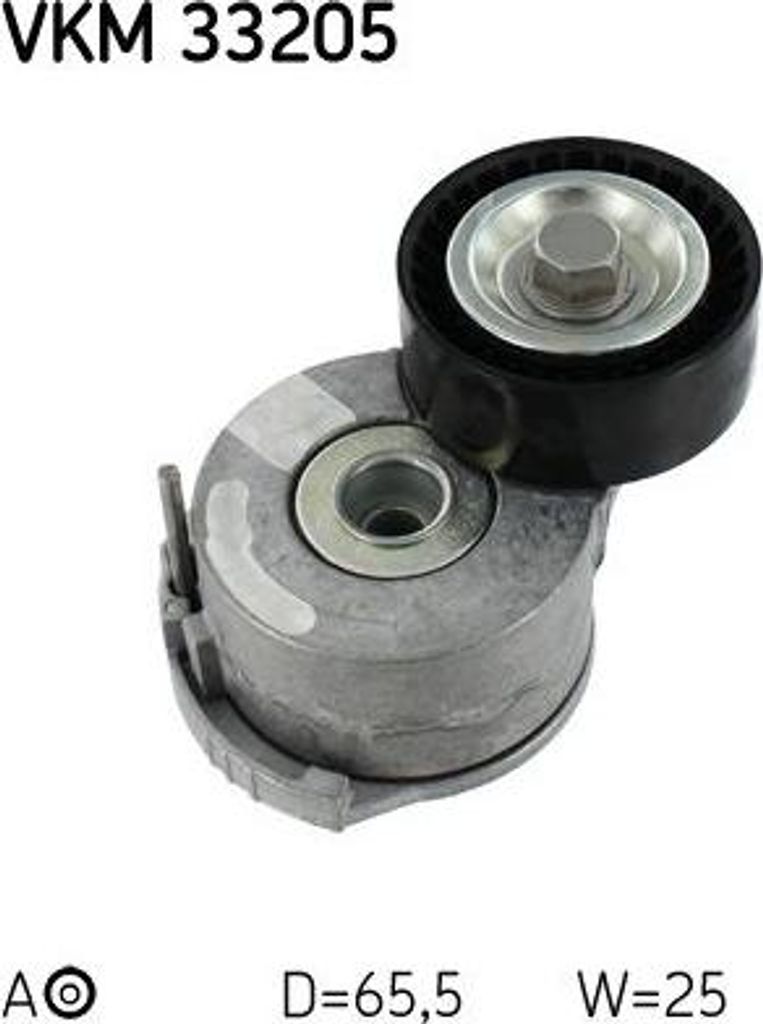 SKF VKM 33205 Spannrolle, Keilrippenriemen OE 1611425780 kompatibel mit C4, C5, C8, DS4, DS5, Jumpy, Spacetourer, Scudo, C-Max, Focus, Galaxy, Kuga...