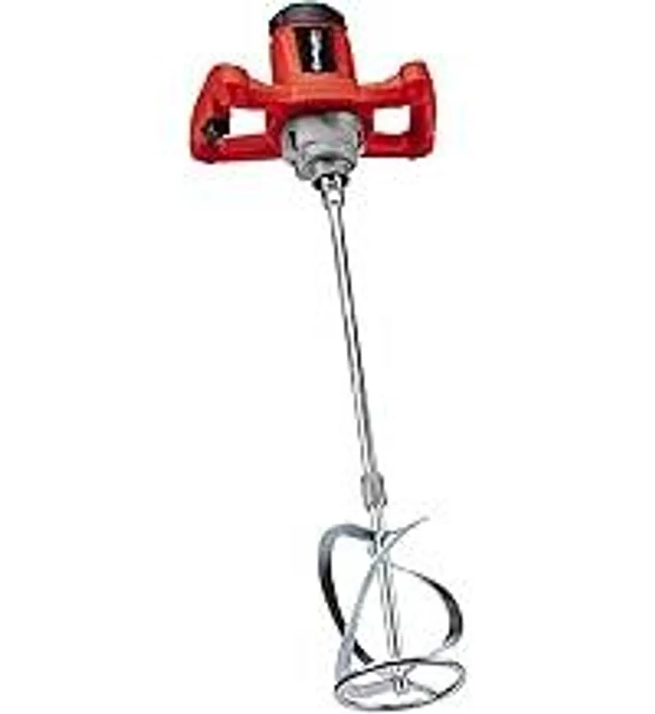 Miscelatore per malta colorata Einhell TC-MX 1200 E (1.200 W, 680 min-1, macchina compatta a 1 velocità per miscelare materiali viscosi, regolazione elettronica della velocità, impugnature ergonomiche, filettatura M14, incl. miscelatore per M - 1