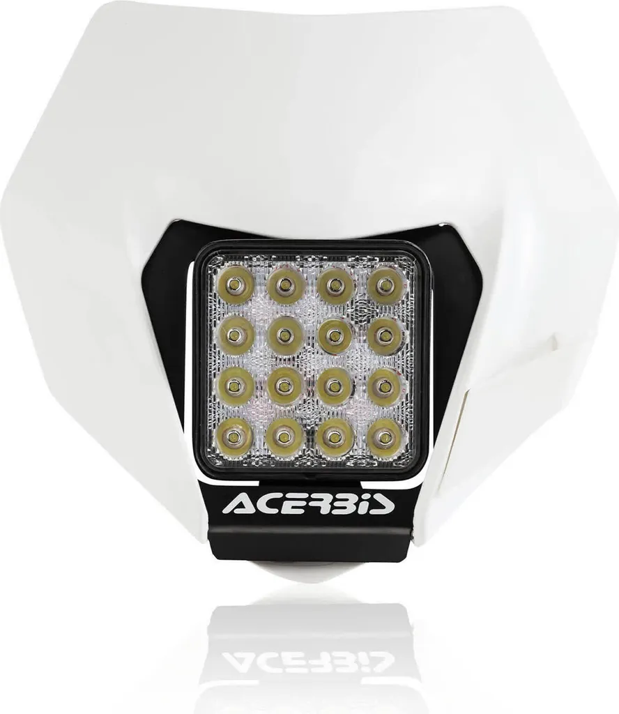 Mascherina Acerbis VSL Bianca 16 LED 48W Universale - Top per Enduro