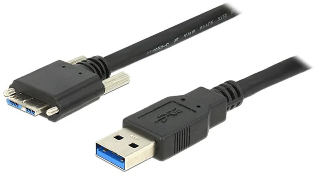 Câble USB 3.0 Type-A vers Micro-B Delock 1m avec vis de fixation - 3