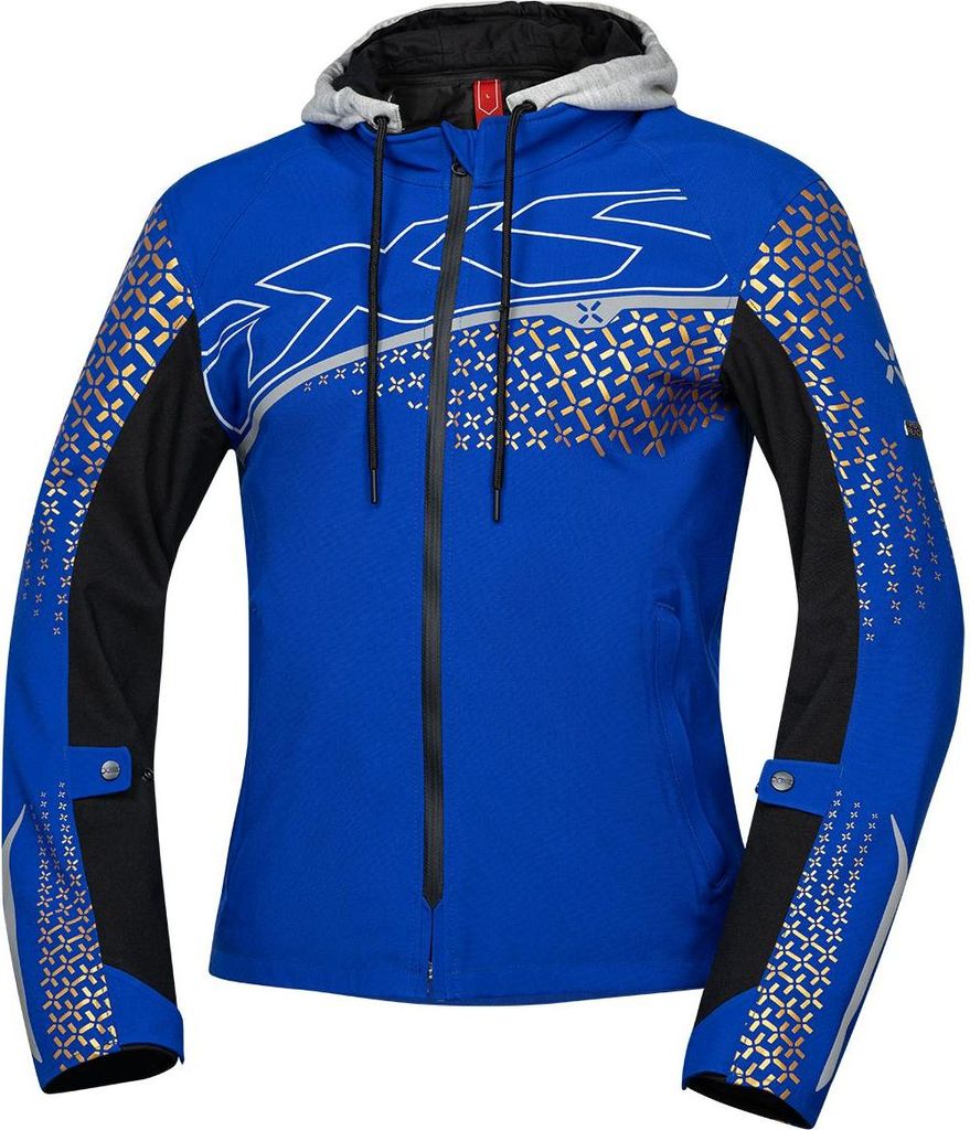 IXS Rapid-STX 1.0 wasserdichte Motorrad Textiljacke, blau, XL