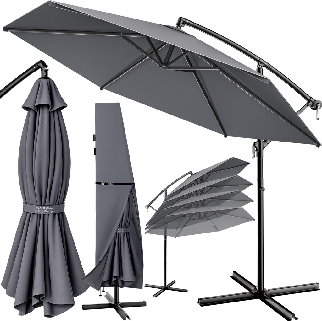 KINGSLEEVE® Parasol de jardin extérieur en alu Parasol Image du produit 