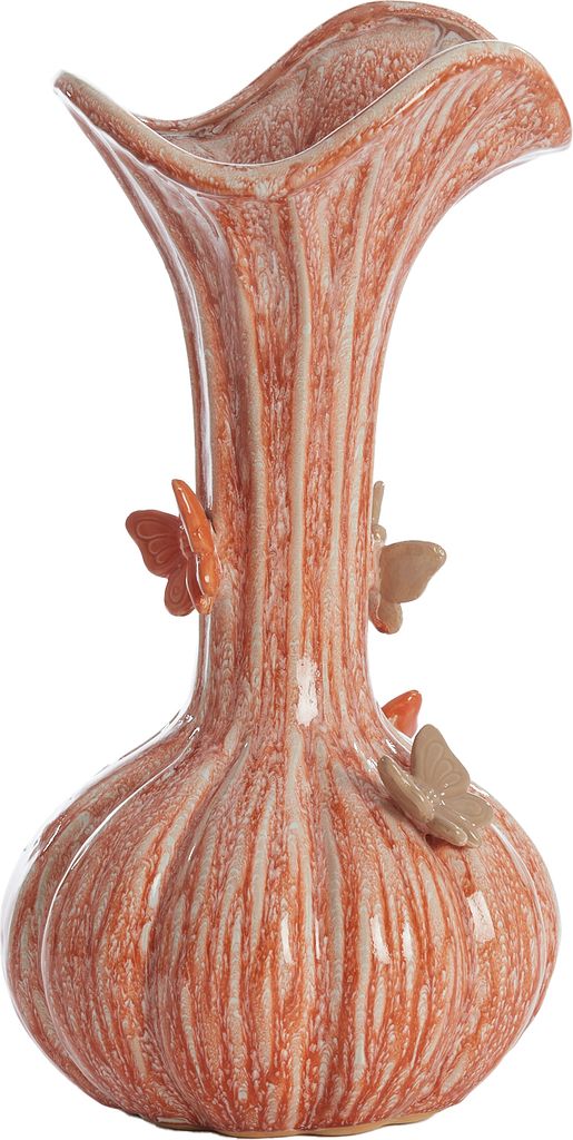 Light & Living - Vase SCHMETTERLING - Ø23x44cm - Orange