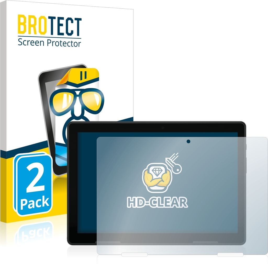 2x Für MEDION Lifetab E10814 Schutzfolie BROTECT Displayschutz Display Schutz Folie Klar Transparent