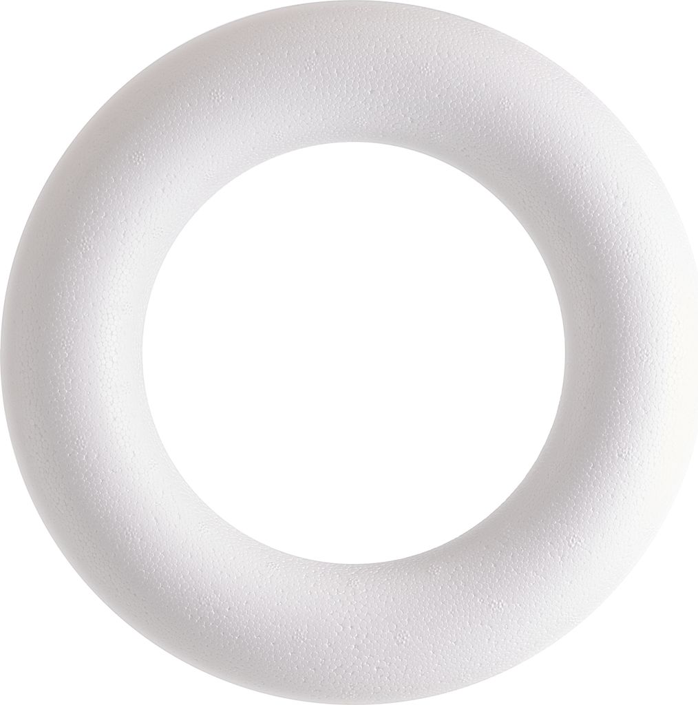 Styroporring Ø ca. 25 cm zum Gestalten mit Servietten-, Produktbild 