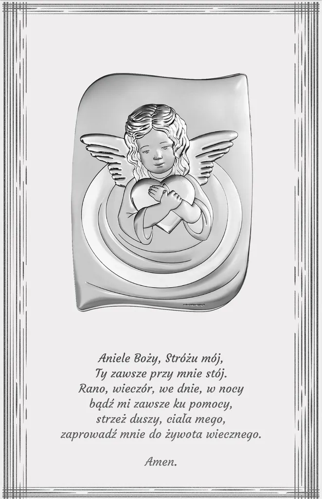 Plaque Ange Gardien avec Inscription 13,5x21 cm - Cadeau Réconfortant BC6624F