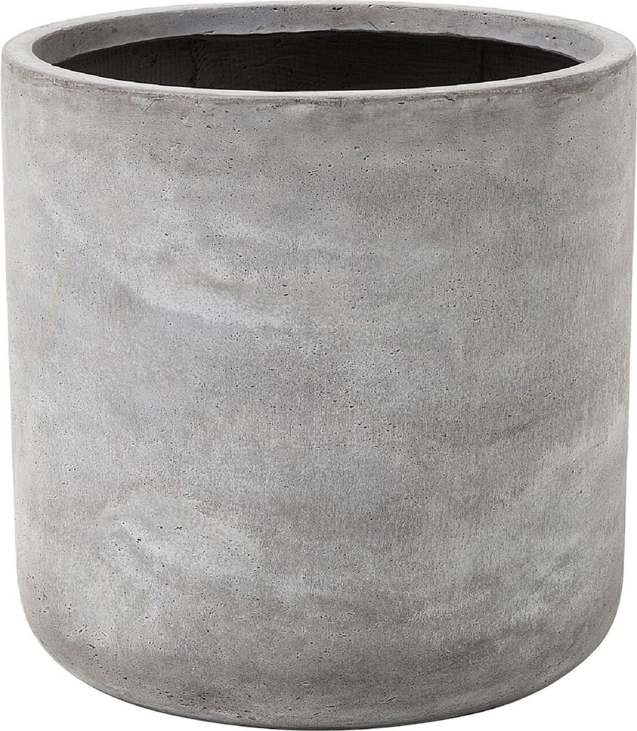 BELIANI Květináč šedý hlína skelné vlákno Kulatý 51x51x50 Obrázek produktu 