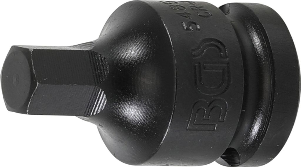 BGS 5485-10 Kraft-Bit-Einsatz, Antrieb Innenvierka nt 12,5 mm (1/2"), Innensechskant 10 mm