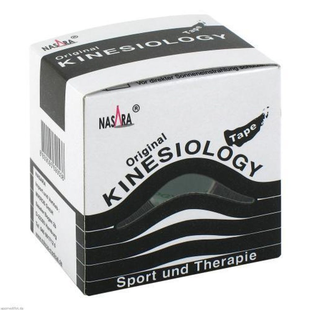 Nasara Kinesiology Tape 5 cm x 5 m : noir Couleur : noir Image du produit 